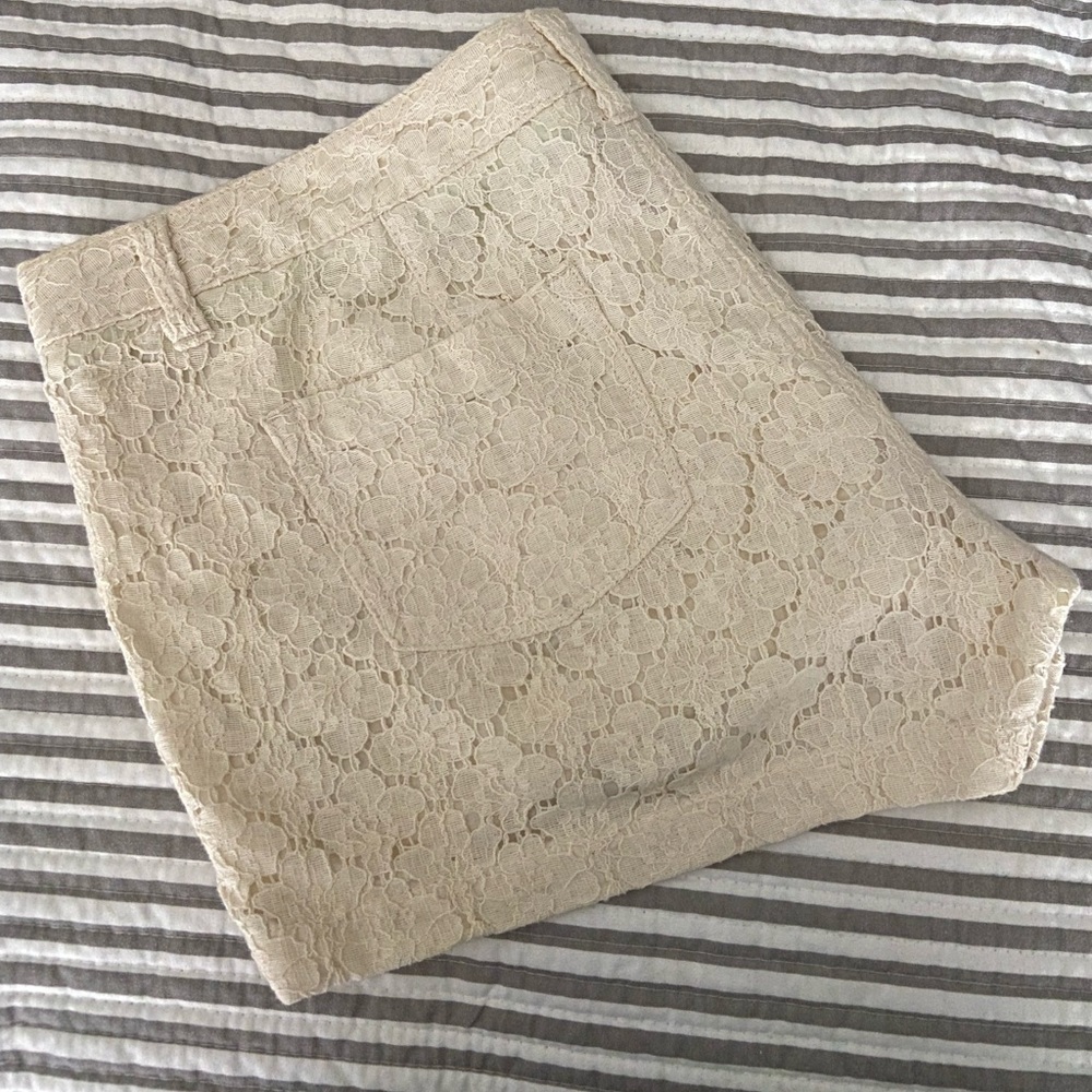 Off white lace Shorts